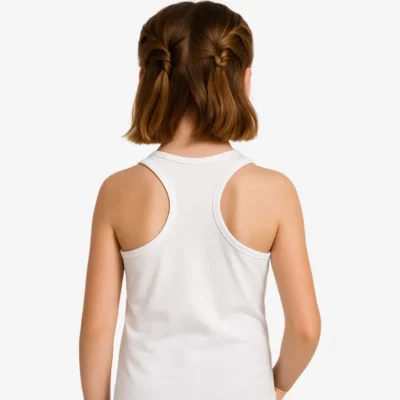 Camiseta tirantes niña Sydney Mr Trendy Bear (blanco) (detrás)