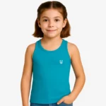 Camiseta tirantes niña Sydney Mr Trendy Bear (turquesa) (delante)
