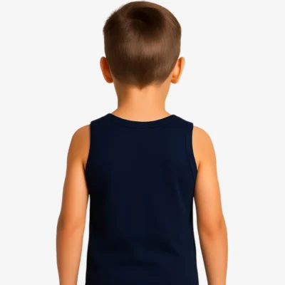 Camiseta tirantes niño Sydney Mr Trendy Bear (azul marino) (detrás)