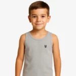 Camiseta tirantes niño Sydney Mr Trendy Bear (gris vigoré) (delante)