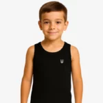 Camiseta tirantes niño Sydney Mr Trendy Bear (negro) (delante)