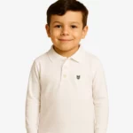 Polo manga larga niños Sydney Mr Trendy Bear (blanco) (delante)