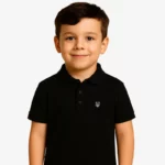 Polo niños Sydney Mr Trendy Bear (negro) (delante)