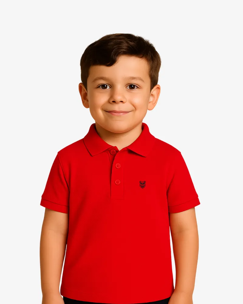 Polo niños Sydney Mr Trendy Bear (rojo) (delante)
