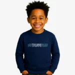 Sudadera niños Melbourne Mr Trendy Bear (azul marino) (delante)