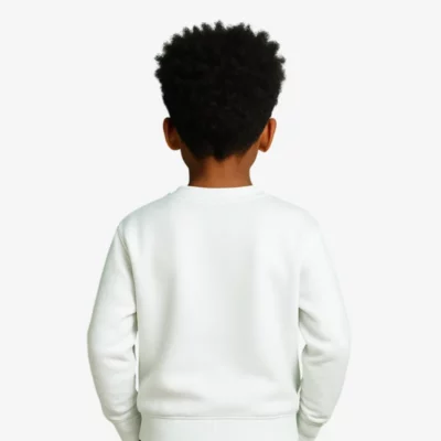 Sudadera niños Melbourne Mr Trendy Bear (blanco) (detrás)
