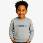 Sudadera niños Melbourne Mr Trendy Bear (gris vigoré) (delante)