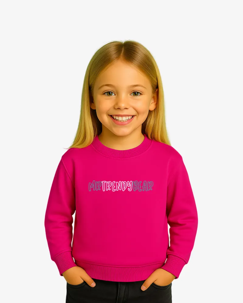 Sudadera niños Melbourne Mr Trendy Bear (rosetón) (delante) Sudadera niños Melbourne Mr Trendy Bear (rosetón) (delante)