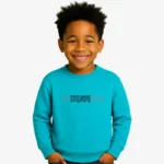 Sudadera niños Melbourne Mr Trendy Bear (turquesa) (delante)