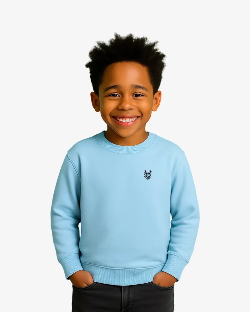 Sudadera niños Sydney Mr Trendy Bear (azul celeste) (delante)