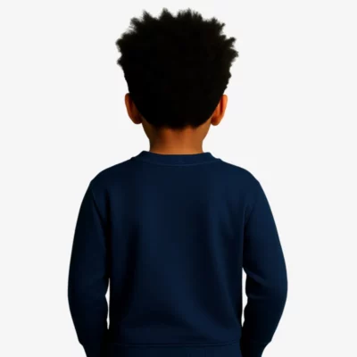 Sudadera niños Sydney Mr Trendy Bear (azul marino) (detrás)