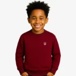 Sudadera niños Sydney Mr Trendy Bear (granate) (delante)