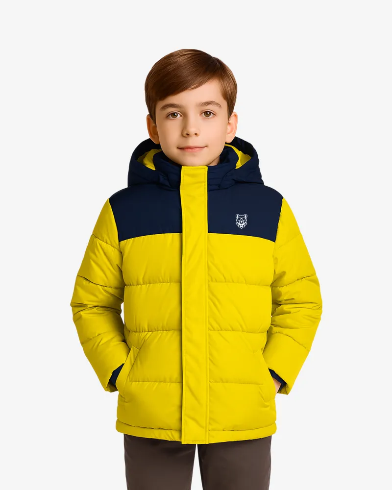 Abrigo acolchado Sydney Mr Trendy Bear (amarillo_azul marino) (delante)