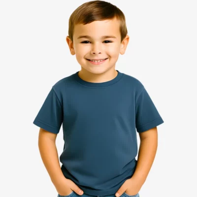 Camiseta niños Basic (azul denim)