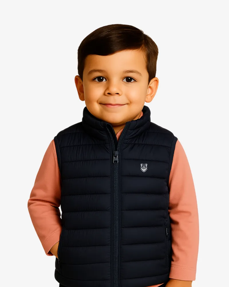 Chaleco niños Sydney Light (azul marino) (delante) Chaleco niños Sydney Light (azul marino) (delante)