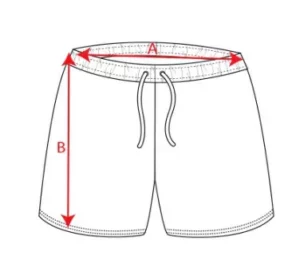 Esquema medidas pantalón corto niños