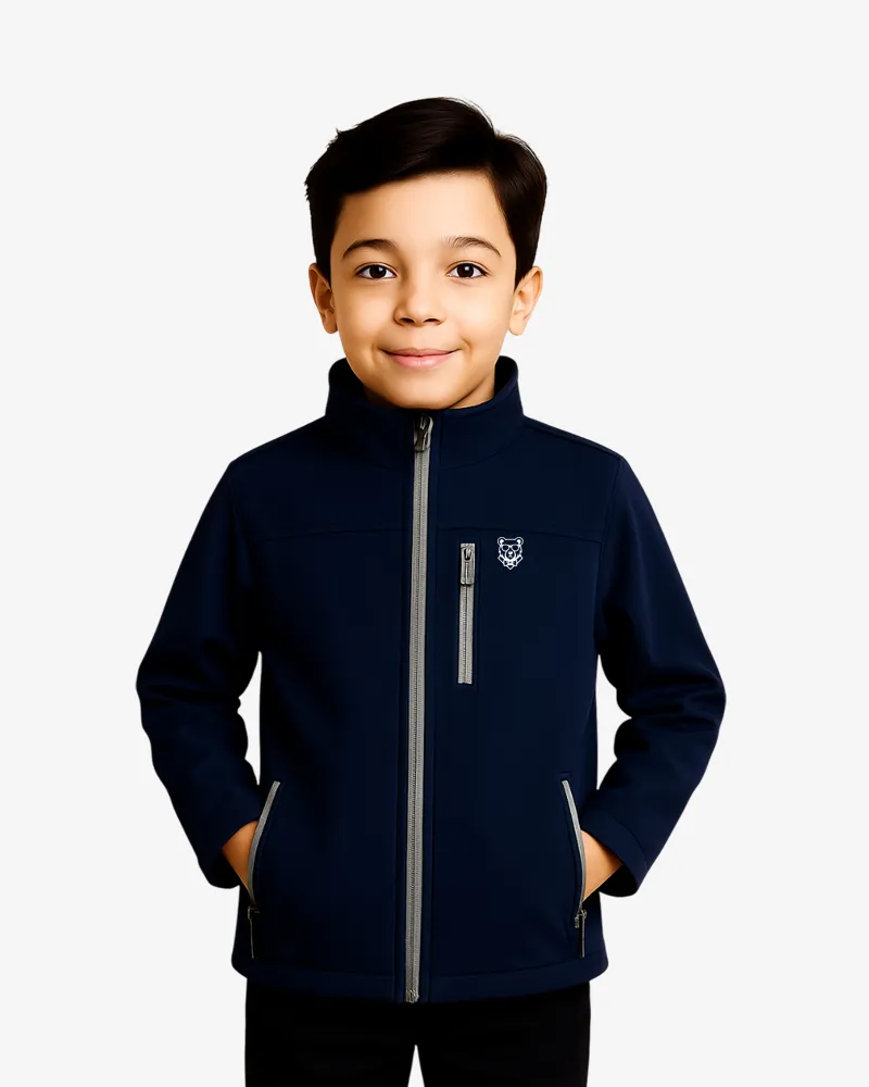 Softshell Active Sydney Mr Trendy Bear (azul marino) (delante)