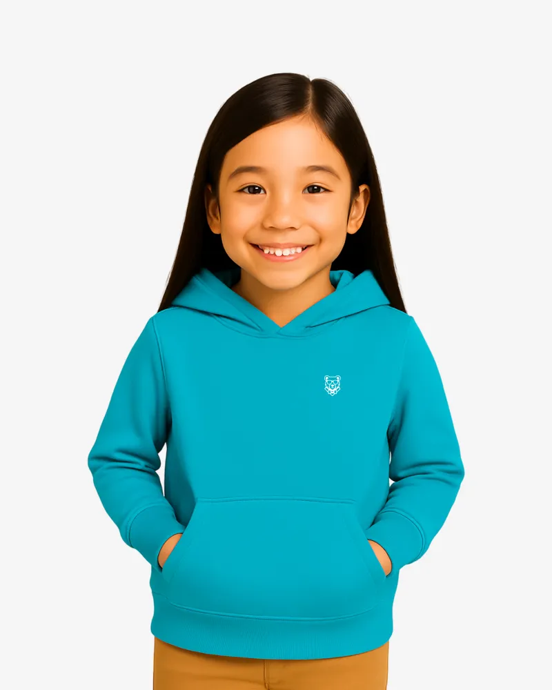 Sudadera Core niños Sydney Mr Trendy Bear (turquesa) (delante)