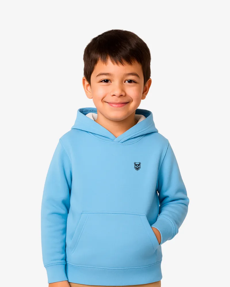Sudadera Dual Tone niños Sydney Mr Trendy Bear (azul celeste_blanco) (delante)