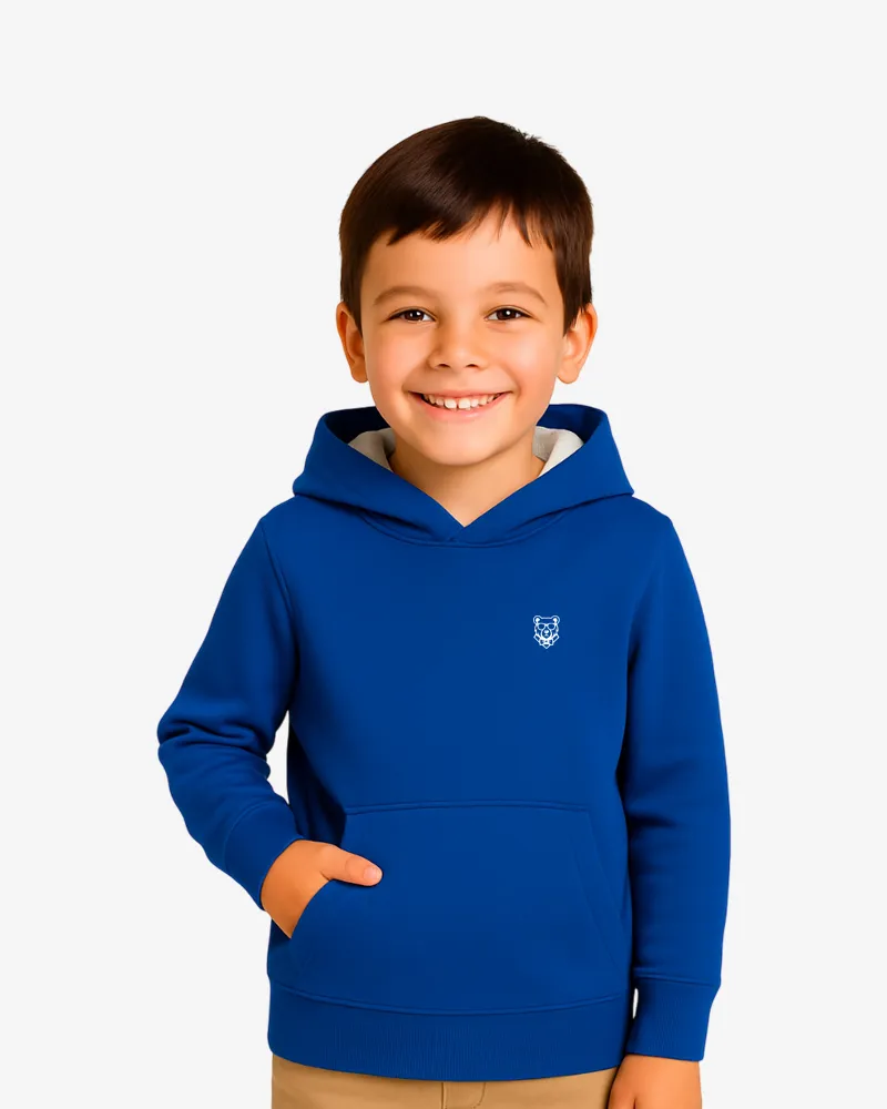 Sudadera Dual Tone niños Sydney Mr Trendy Bear (azul royal_blanco) (delante)