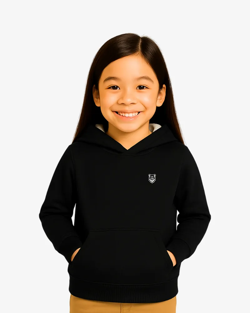 Sudadera Dual Tone niños Sydney Mr Trendy Bear (negro_gris vigoré) (delante)