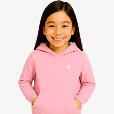 Sudadera Dual Tone niños Sydney Mr Trendy Bear (rosa claro_gris vigoré) (delante)