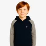 Sudadera Urban niños Sydney Mr Trendy Bear (negro_gris vigoré) (delante)